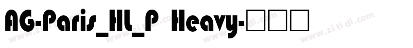AG-Paris_HL_P Heavy字体转换